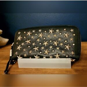 Jimmy Choo Flipa Star Studded Wallet EUC